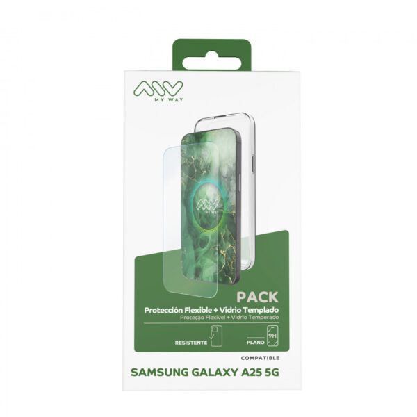 Funda Myway compatible para Samsung Galaxy A25 5G + protector pantalla vidrio - Imagen 3