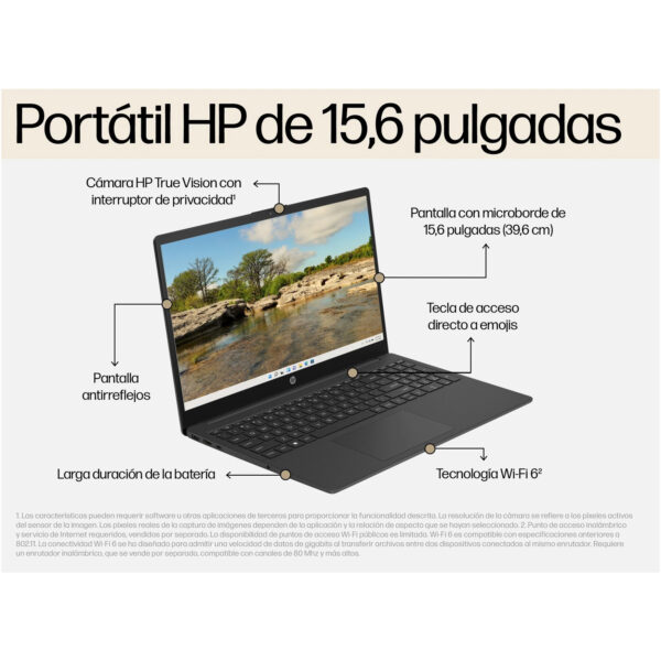 Portátil HP 15-fd0093ns Intel Core i5 1334U 16GB/1 TB FHD 15.6" Táctil W11 Home - Imagen 7