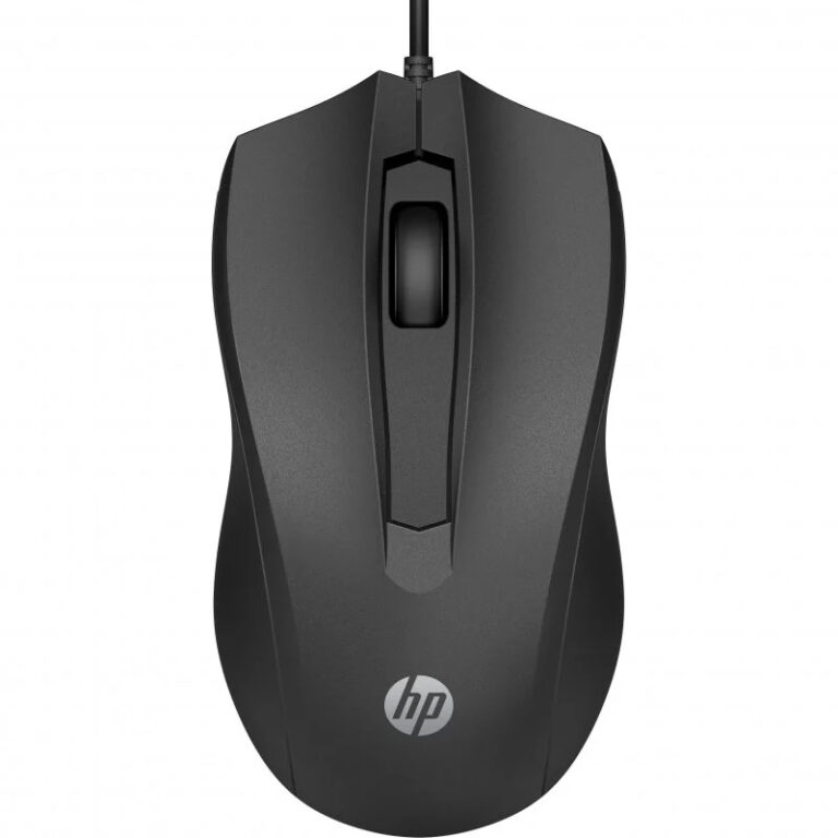 Ratón HP Wired 100 1600 DPI Negro