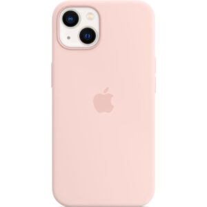 Funda original Apple silicona con MagSafe para Apple iPhone 13 rosa caliza