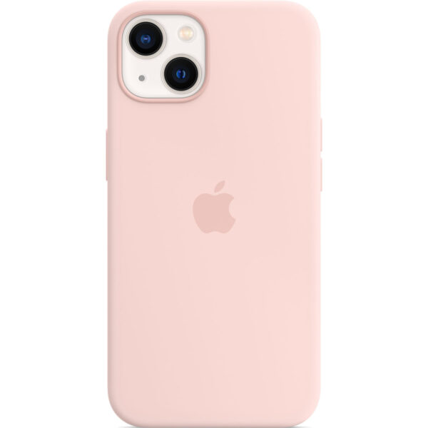 Funda original Apple silicona con MagSafe para Apple iPhone 13 rosa caliza