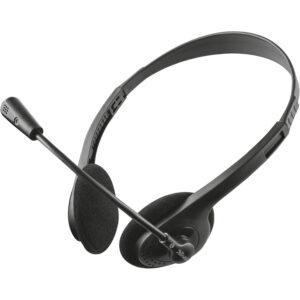 Auriculares con micrófono para ordenador Trust Ziva color negro