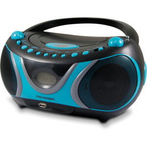 Radio Metronic 477118 Lector CD MP3 con USB/FM Azul/Negro Usado