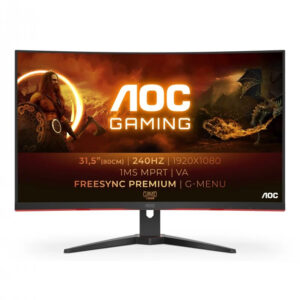 Monitor AOC C32G2ZE/BK 31.5" LED FullHD 240Hz FreeSync Premium Curva Usado