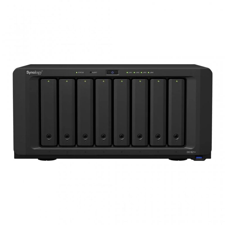 DiskStation Synology DS1821+ NAS 8 bahías 4GB DDR4 Ethernet V1500B Negro