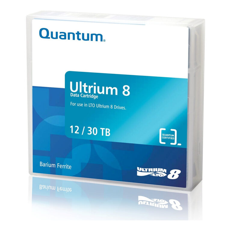 Cinta magnética de almacenamiento de datos Quantum LTO-8 Ultrium 12/30 TB
