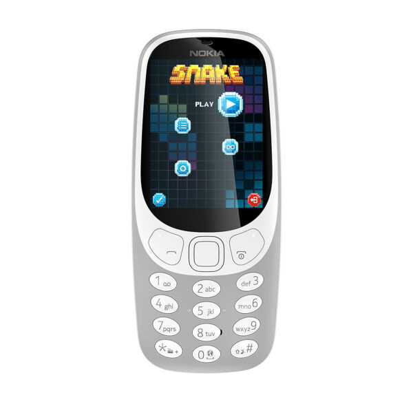 Teléfono Móvil Nokia 3310 2,4" Gris Libre Usado *Batería ligeramente hinchada*