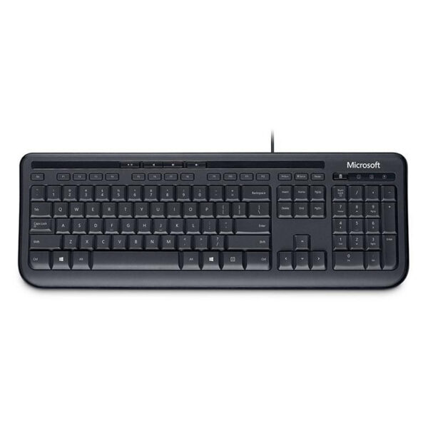 Teclado con cable Microsoft ANB-00021 negro **Teclado en inglés** - Imagen 2