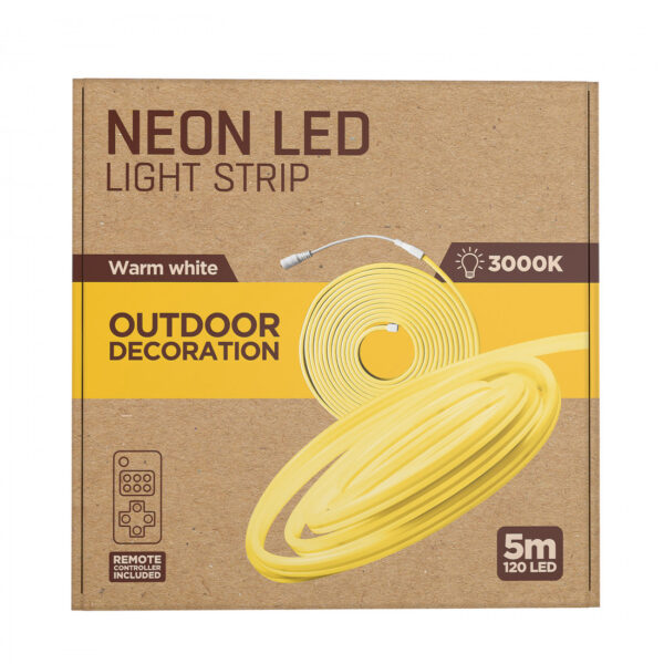 Muvit iO Tira LED NEON IP65 Blanco Cálido (3000W) 5m **Embalaje dañado, nuevo** - Imagen 6