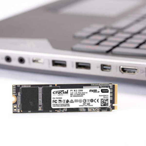 Disco Duro Crucial P1 SSD 1TB 3D NAND NVMe PCIe M.2 Usado - Imagen 2