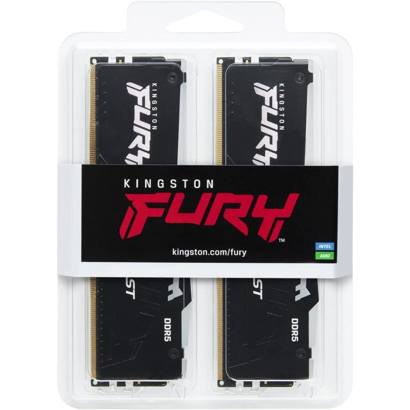 Módulos de memoria RAM Kingston FURY Beast RGB DDR5 6000MHz 16GB 2x8GB CL36 - Imagen 4