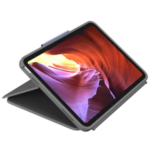Funda con teclado Logitech Rugged Folio para iPad 10.a generación y A16 Usado * - Imagen 3