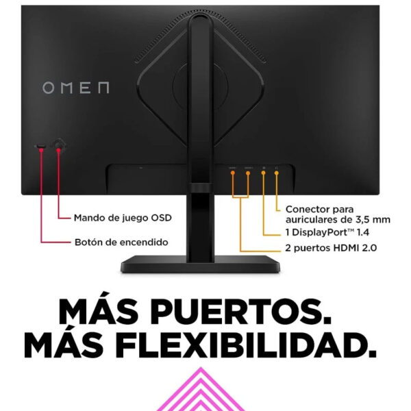 Monitor HP OMEN 24 23.8" IPS FullHD 165Hz FreeSync Premium Usado *Pixel fundido* - Imagen 8