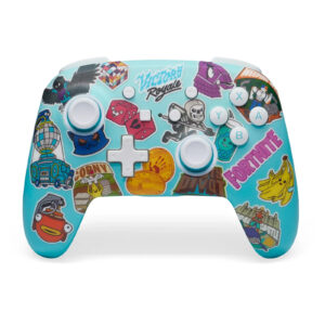 Mando inalámbrico mejorado POWERA para Nintendo Switch Fortnite Sticker Usado
