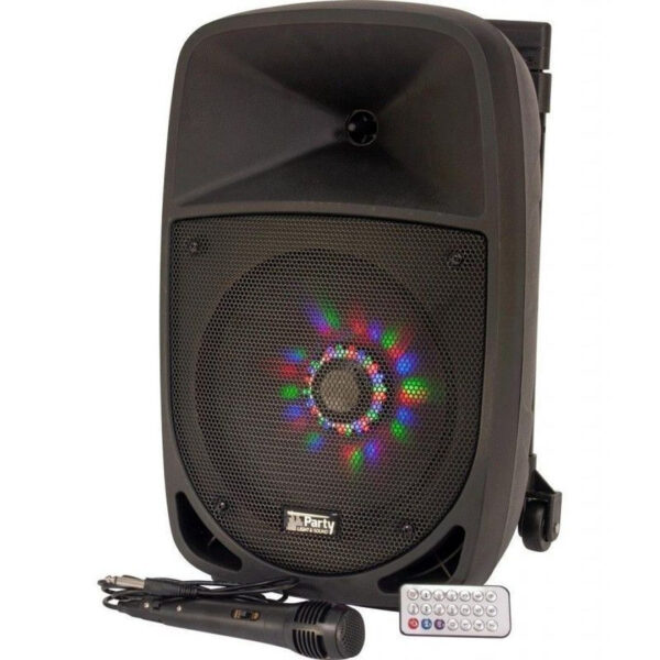 Altavoz portátil Party Light&Sound batería de 8" con bluetooth usb micro y mando