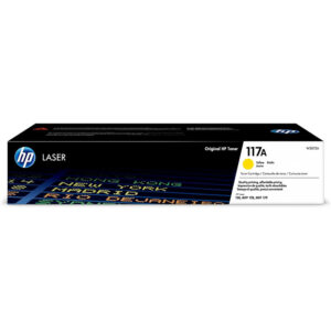 Cartucho de tóner original HP Laserjet 117A W2072A Amarillo 700 páginas