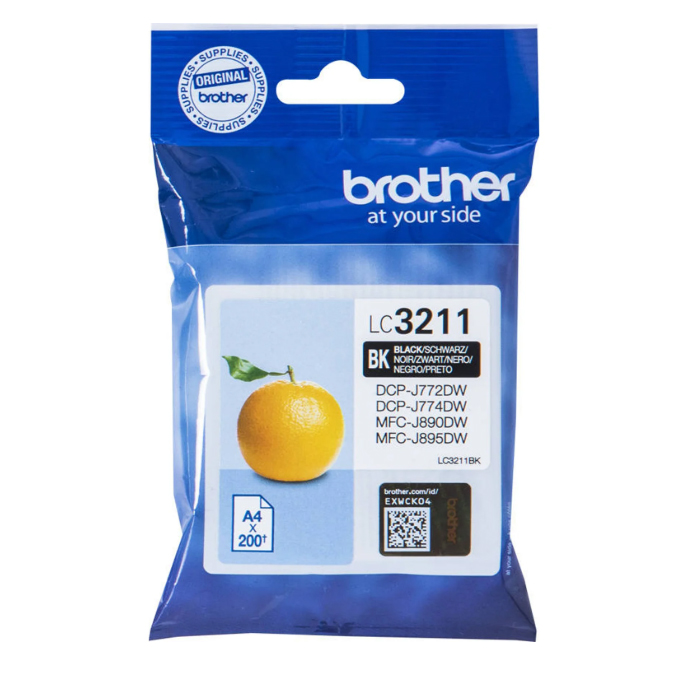 Cartucho de tinta Original Brother LC3211 negro 200 páginas