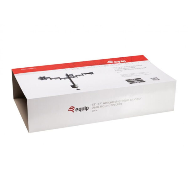 Soporte de Mesa Equip para 3 Pantallas 13"-27" Doble Brazo Articulado Max. 24Kg - Imagen 5