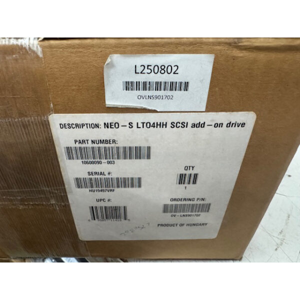 Módulo de unidad de cinta para respaldo de datos NEO-S LTO4HH SCSI add-on drive