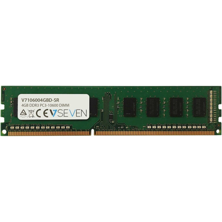 Módulo de memoria V7 V7106004GBD-SR DDR3 DIMM PC3-10600 - 1333MHZ 4GB (NUEVO)