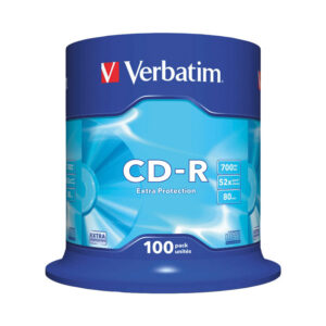 Bobina 100 Unidades discos virgenes Verbatim CD-R 700MB 52X