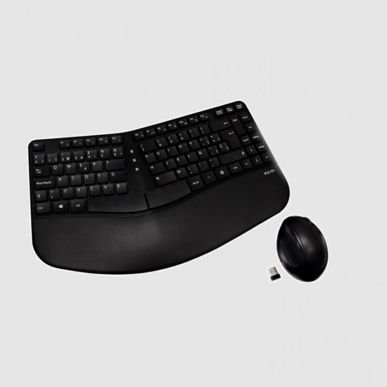 Combinación V7 teclado y ratón inalámbrico ergonómico Usado*Sin teclado númerico