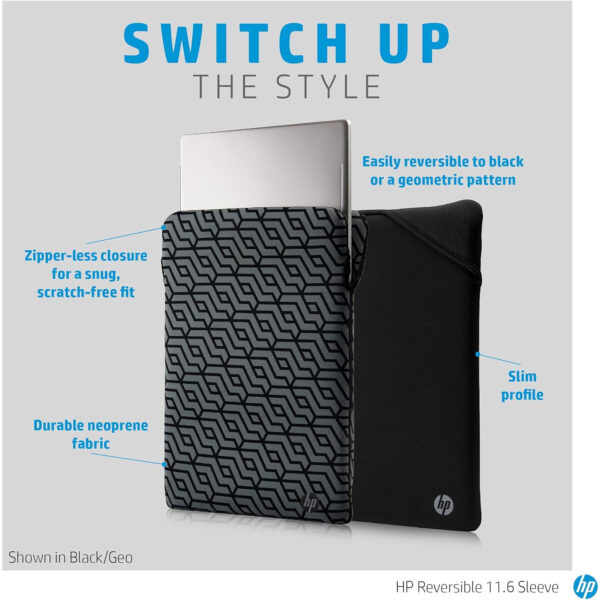Maletín/Funda para portatil HP Reversible 33,8 cm (13.3") 7ZE82AA negro - Imagen 4