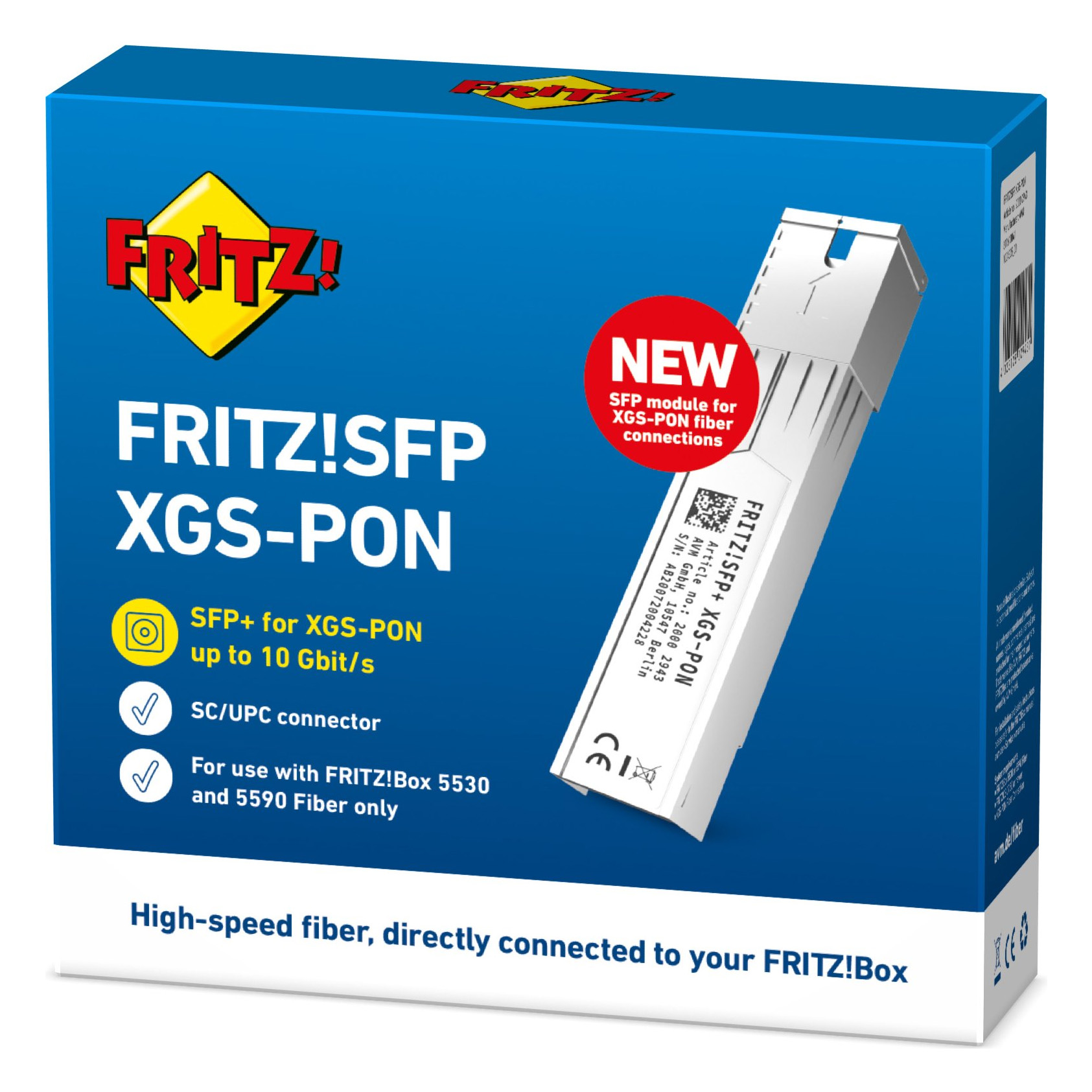 Red modulo transceptor Avm Fritz!sfp Xgs-pon Fibra óptica 10000 Mbit S - Imagen 4