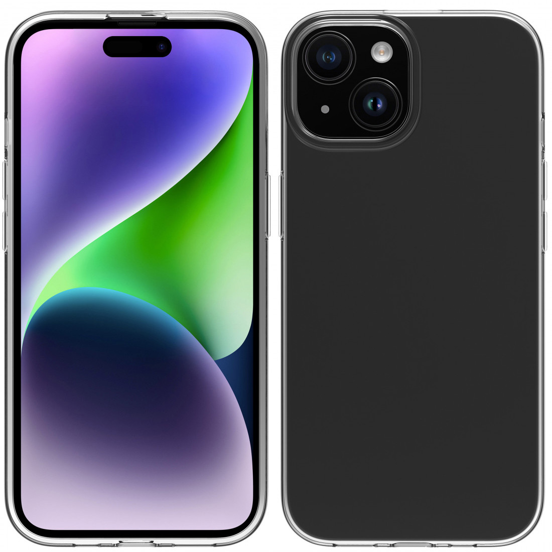 Funda Muvit for change para Apple iPhone 15 recycletek transparente - Imagen 2