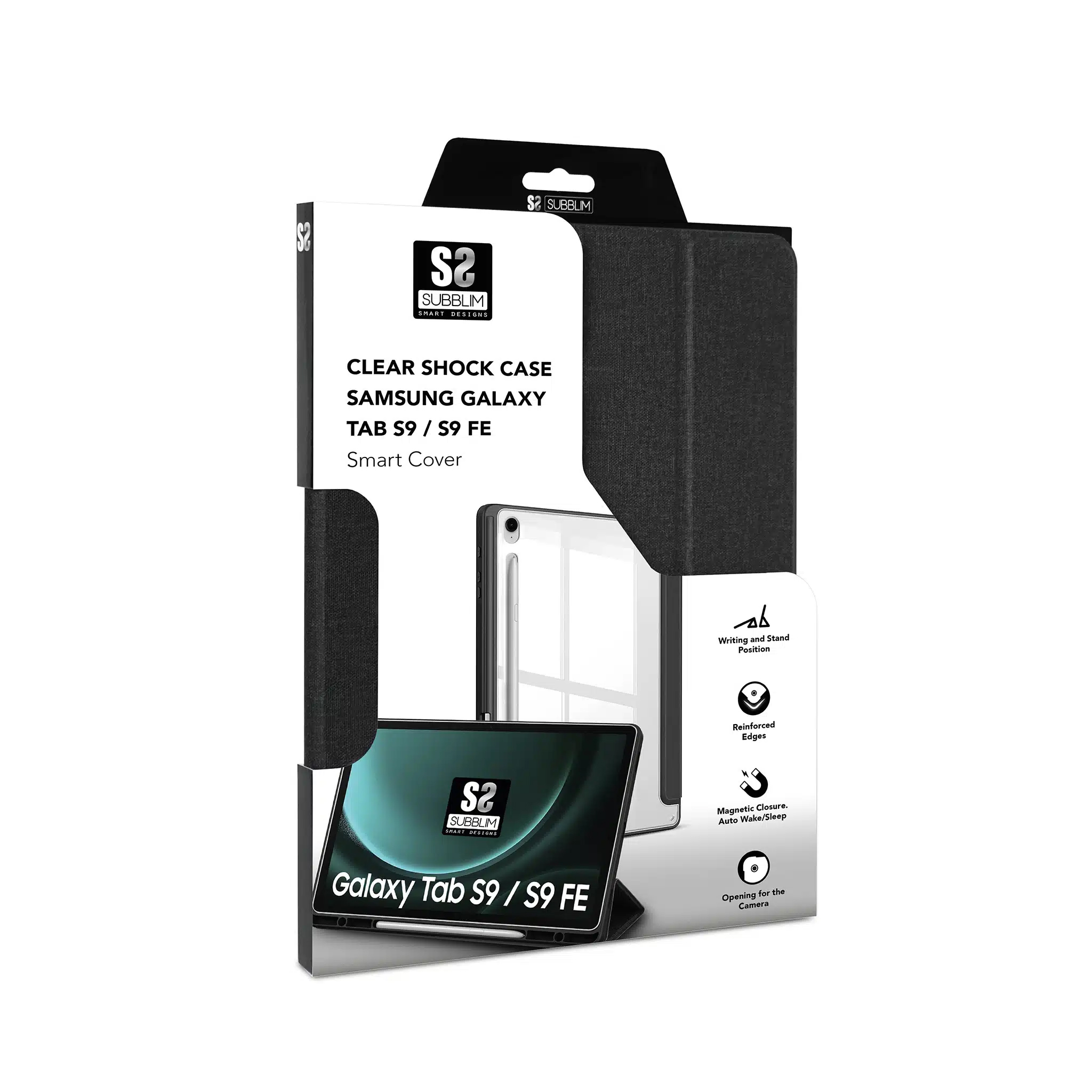 Funda Subblim Clear Shock Case Negra para Samsung Galaxy Tab S9/S9 FE 10,9" - Imagen 6