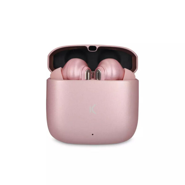 Auriculares Ksix Spark Inalámbricos estuche metálico rosa - Imagen 5