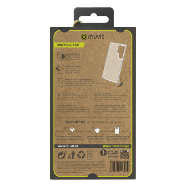 Funda Muvit for Change Shockproof 3m para Samsung Galaxy S24 Ultra transparente - Imagen 2