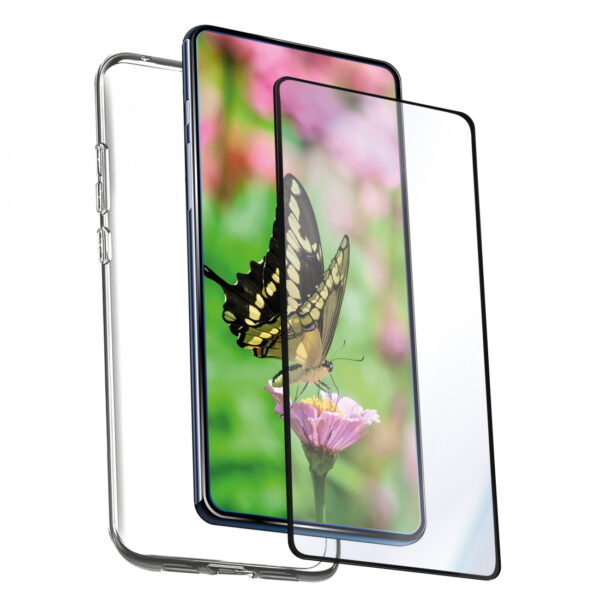 Pack Muvit for Change Oppo A98 funda+protector pantalla vidrio templado plano