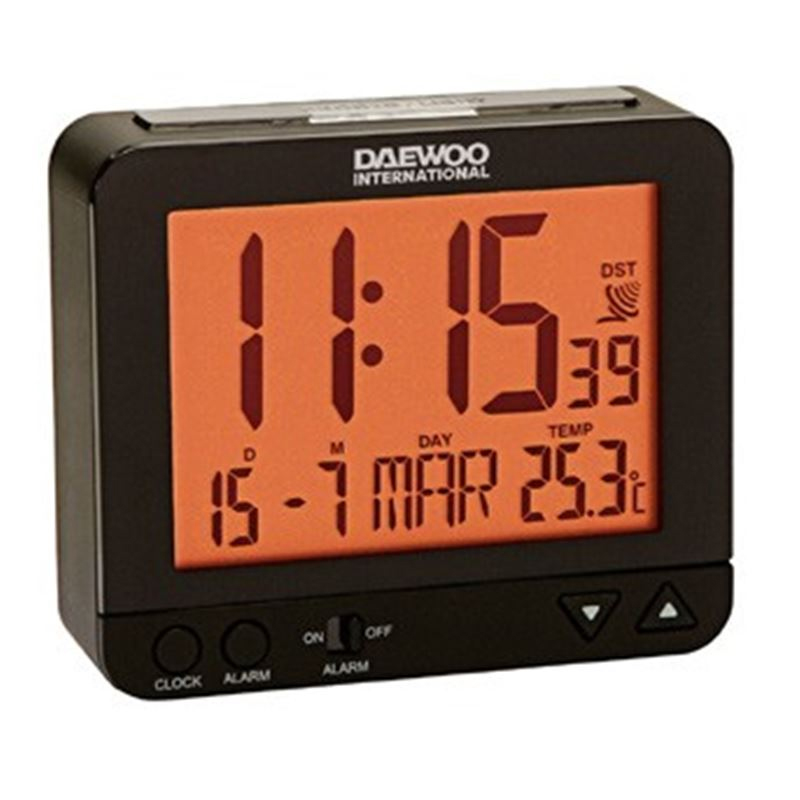Reloj despertador Digital Daewoo DCD-200 Negro
