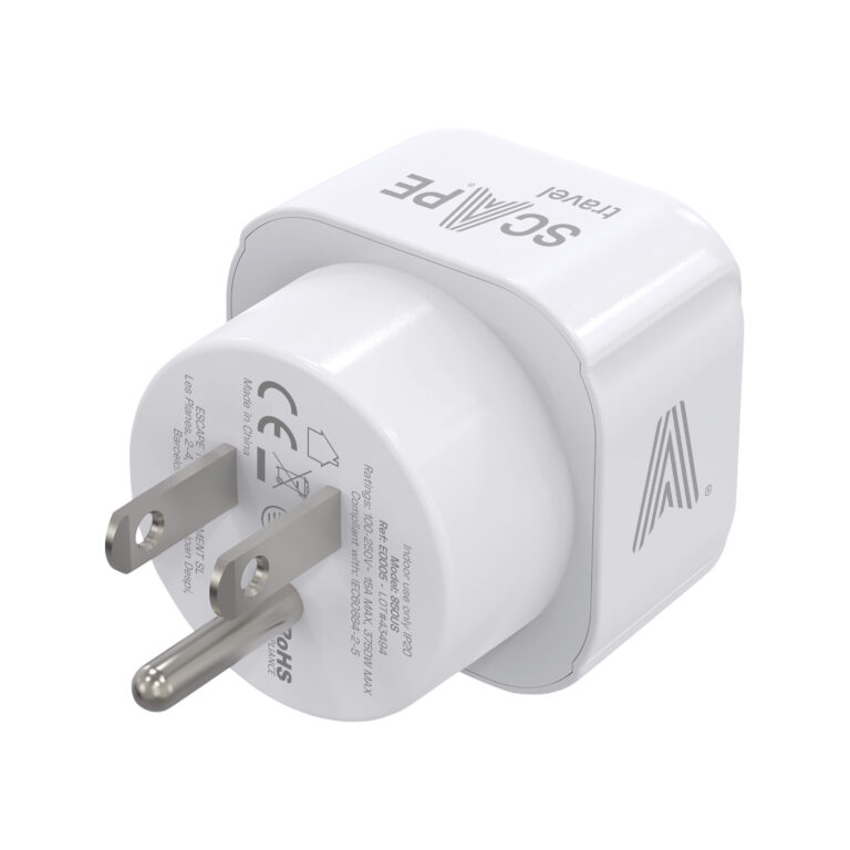 Scape Travel Enchufe Adaptador Schuko de Europa a USA