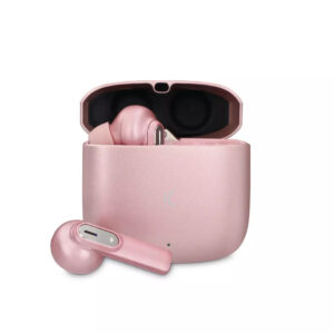 Auriculares Ksix Spark Inalámbricos estuche metálico rosa