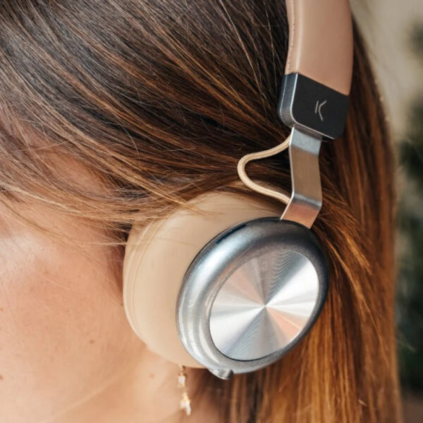 Auriculares Ksix Retro 2 Inalámbricos Marrón - Imagen 2