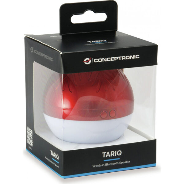 Altavoz portátil Conceptronic Bluetooth Tariq Bola De Navidad Con Luz LED roja - Imagen 4
