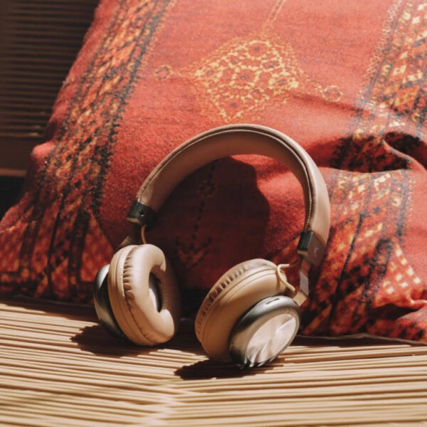 Auriculares Ksix Retro 2 Inalámbricos Marrón - Imagen 4