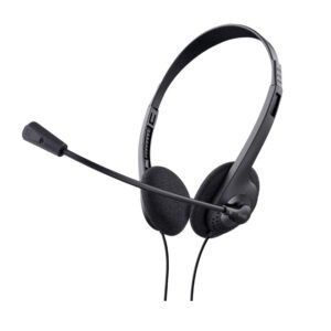 Auriculares con micrófono para ordenador Trust 24659-02 color negro *Emb.dañado*