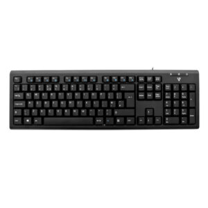 Teclado V7 KU200UK USB negro en ingles (UK)