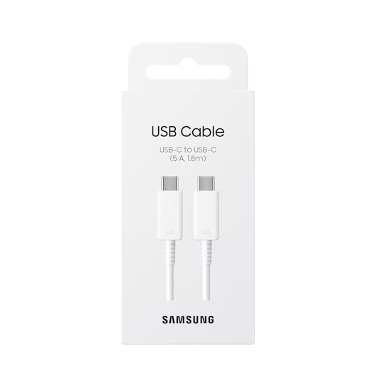 Cable Samsung EP-DX510JWEGEU USB-C 1,8m Blanco - Imagen 3