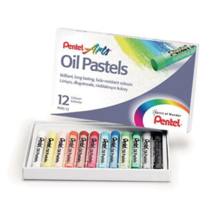 Juego de 12 Pentel Arts Oil Pastel surtidos PHN-12U