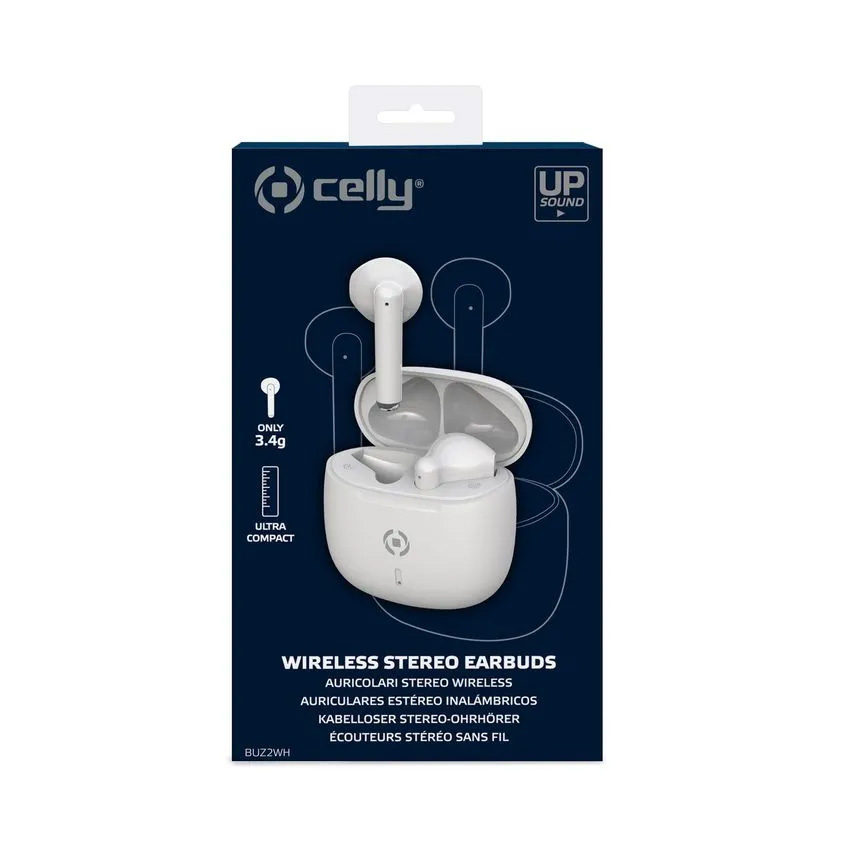 Auriculares Celly BUZ2 Bluetooth TWS Blancos - Imagen 3