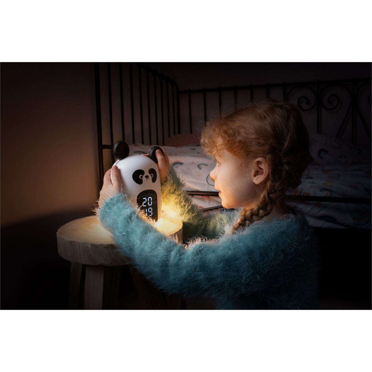 Reloj Despertador y luz nocturna Big Ben RKIDSPANDA blanca - Imagen 5