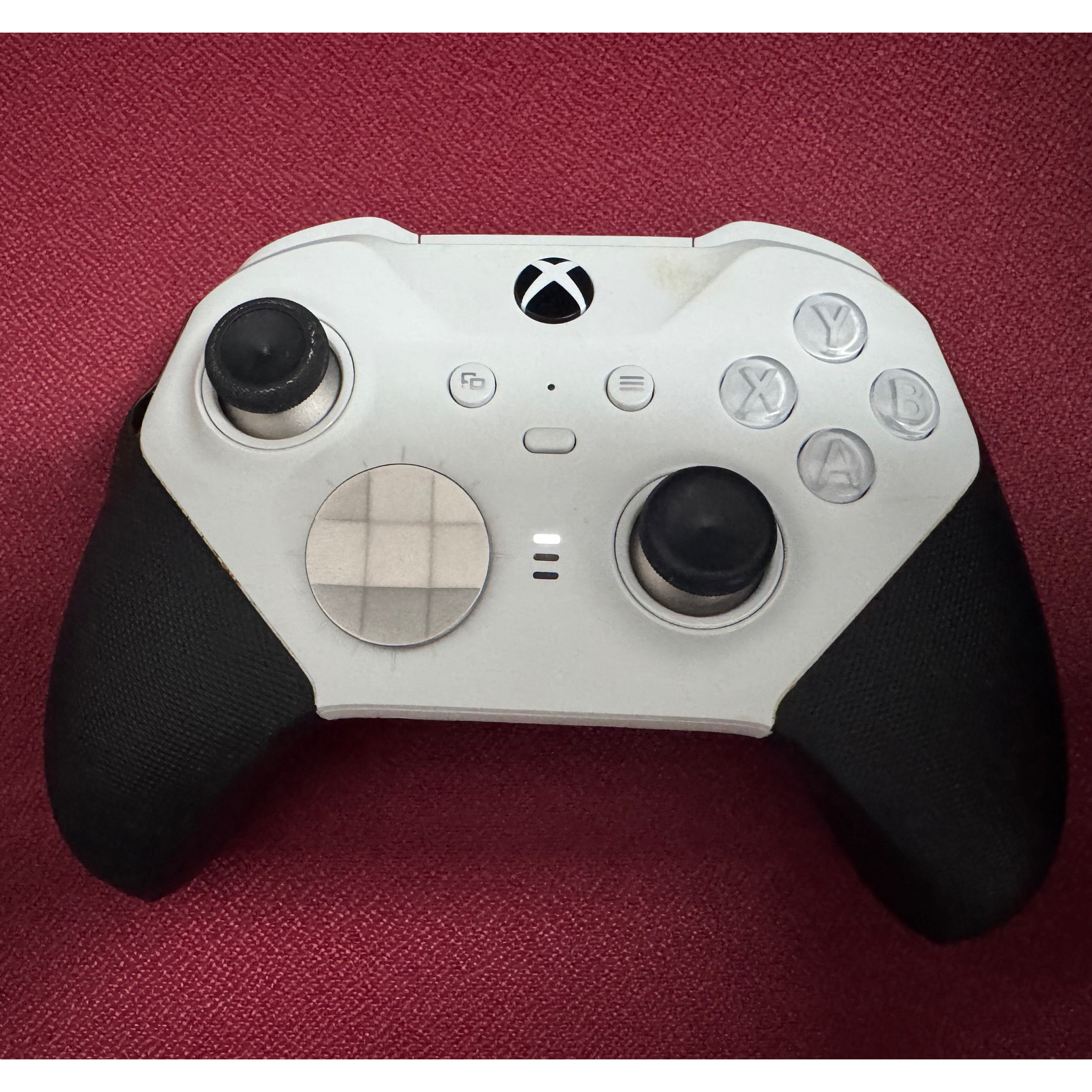 Mando Microsoft Elite Series 2 Core Blanco para Xbox One/PC Usado*Goma despegada