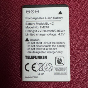 Batería Telefunken BL-4C para TM240 3.7V 800mAh 2.96Wh