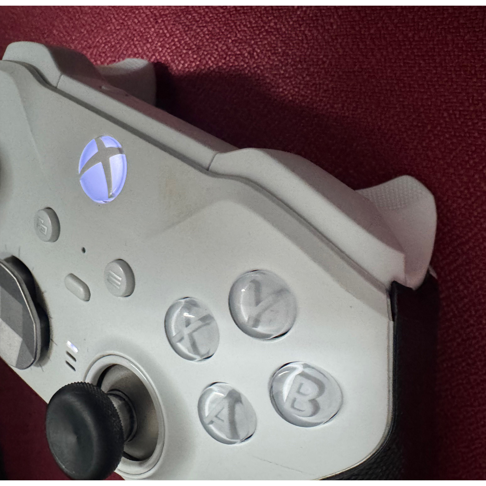 Mando Microsoft Elite Series 2 Core Blanco para Xbox One/PC Usado*Goma despegada - Imagen 4