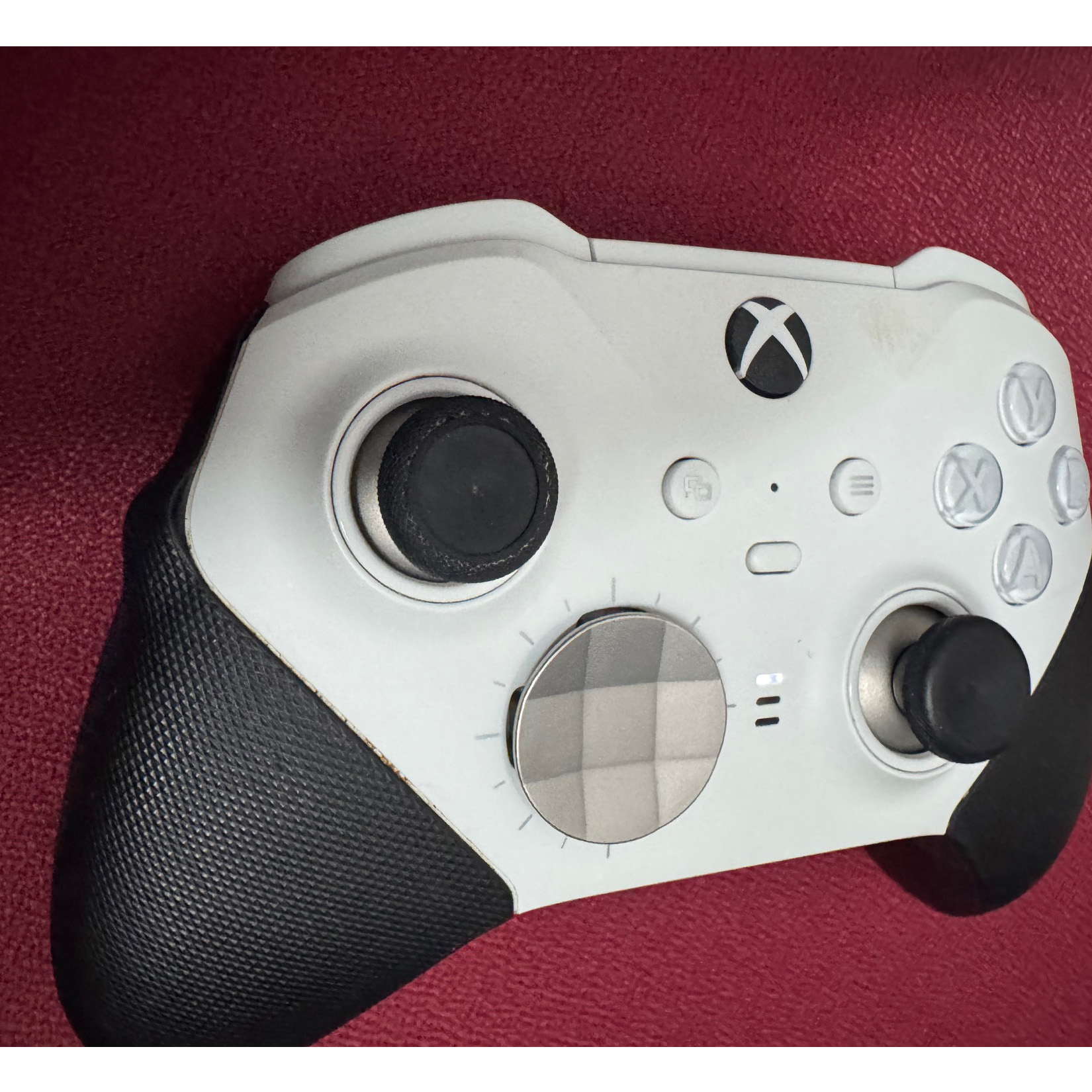 Mando Microsoft Elite Series 2 Core Blanco para Xbox One/PC Usado*Goma despegada - Imagen 3