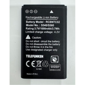 Batería original para Telefunken S540/S560 3.7V 1000mAh 3.7Wh